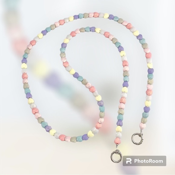 💖🆕 Superb and Practical Pearl Heart Cellphone Stap - Picture 4 of 4